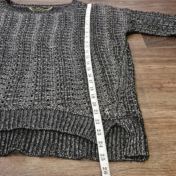 Juicy Couture Wool Blend Gold Label Knit Metallic Womens  Sweater SZ S - Picture 7 of 10